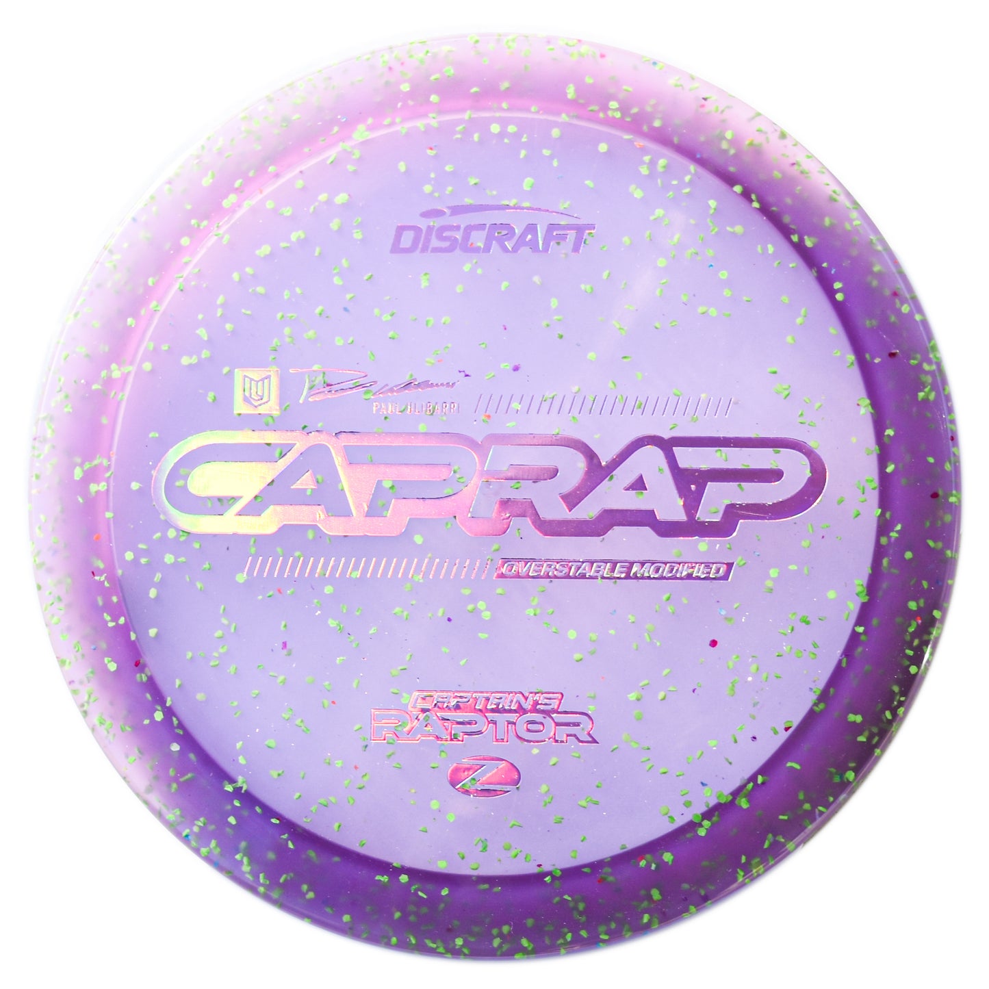 Color Confetti Z Captain's Raptor Paul Ulibarri Signature